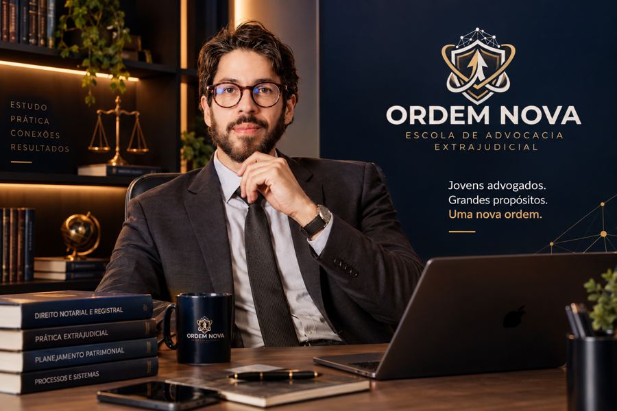 Artur no escritório da Ordem Nova